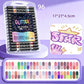 ✨ Time‑Limited Offer ⚡Dual-Tip Glitter Markers Set – 24/48/72/96 Colors Shimmering Art Pens with Fine & Brush Tips, Quick-Drying Water-Based Ink