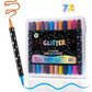 ✨ Time‑Limited Offer ⚡Dual-Tip Glitter Markers Set – 24/48/72/96 Colors Shimmering Art Pens with Fine & Brush Tips, Quick-Drying Water-Based Ink