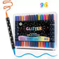 ✨ Time‑Limited Offer ⚡Dual-Tip Glitter Markers Set – 24/48/72/96 Colors Shimmering Art Pens with Fine & Brush Tips, Quick-Drying Water-Based Ink