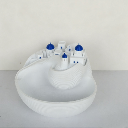 Blue and White Ocean Theme Key Holder Tray Ceramic Home Decor