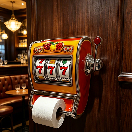 🚀 Hurry! Limited Deal 🔥Novelty Slot Machine Toilet Roll Holder