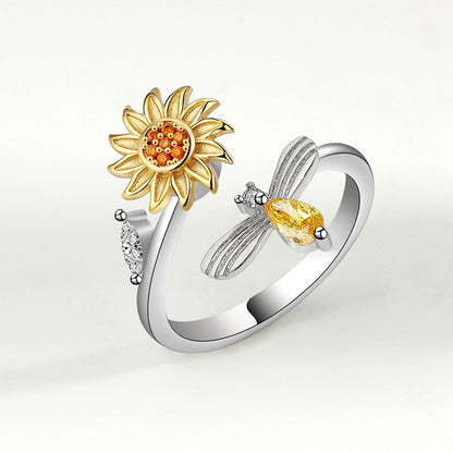 🚨 Ending Soon 💥Sunflower Serenity Anxiety Ring