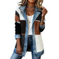 🌸LAST DAY SPECIAL PRICE!!🌸Women’s Elegant Denim Spliced Ribbed Knit Coat