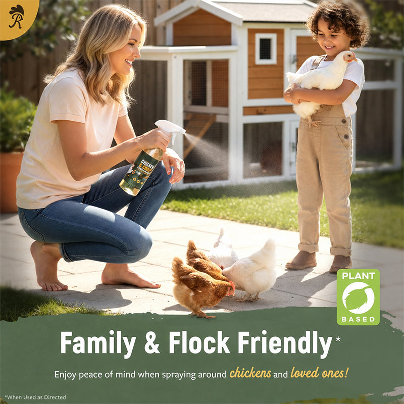 🔥 Buy 2 Get 1 FREE (Save 50%) – 🐔Botanical Poultry Coop Cleaner Spray | 🌿Lemongrass & Peppermint, Repels Flies & Mites, Safe for Birds & Housing
