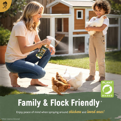 🔥 Buy 2 Get 1 FREE (Save 50%) – 🐔Botanical Poultry Coop Cleaner Spray | 🌿Lemongrass & Peppermint, Repels Flies & Mites, Safe for Birds & Housing