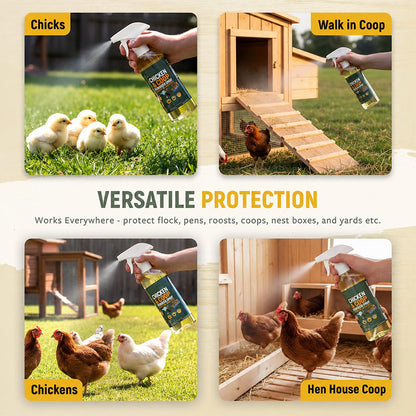 🔥 Buy 2 Get 1 FREE (Save 50%) – 🐔Botanical Poultry Coop Cleaner Spray | 🌿Lemongrass & Peppermint, Repels Flies & Mites, Safe for Birds & Housing