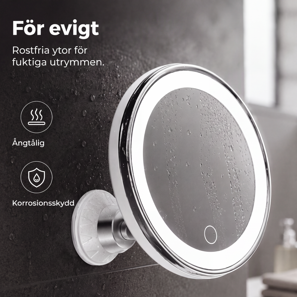 ⏳🔥LIMITED-TIME 50% OFF! ⏰💄10x Magnifying Makeup Mirror with LED Light and Suction Cup – Perfect for Flawless Makeup and Skincare 🔍✨