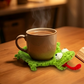⭐ Today Only £7.99 🛒Stress-Relief Crocheted Animal Coaster