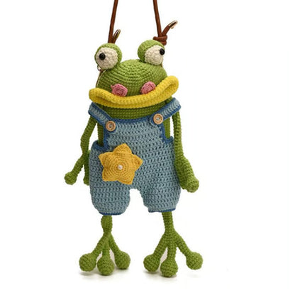 💰 Instant Discount ⏳DIY Crochet Frog Phone Bag Kit