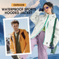 Fall New Arrivals-Outdoor Waterproof Sports Hooded Jacket– Windproof Breathable Sports Raincoat with Multi-Pockets, Durable & Abrasion-Resistant