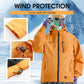 Fall New Arrivals-Outdoor Waterproof Sports Hooded Jacket– Windproof Breathable Sports Raincoat with Multi-Pockets, Durable & Abrasion-Resistant
