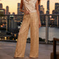 ✨Web Exclusive 70% OFF👖Women’s Sequin Wide-Leg Trousers – Sparkly High-Waist Party Pants for Christmas & Evening Wear