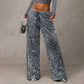 ✨Web Exclusive 70% OFF👖Women’s Sequin Wide-Leg Trousers – Sparkly High-Waist Party Pants for Christmas & Evening Wear