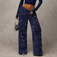 ✨Web Exclusive 70% OFF👖Women’s Sequin Wide-Leg Trousers – Sparkly High-Waist Party Pants for Christmas & Evening Wear