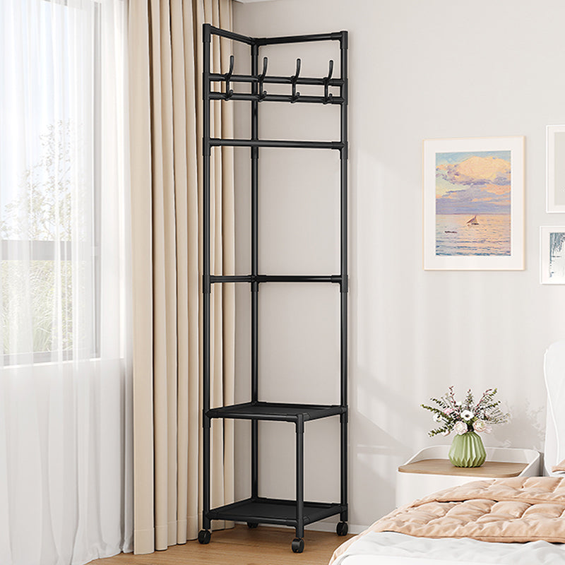 🛍️ Limited-Time Drop ⚡🛏️Space-Saving Garment Rack – Slim Folding Clothes Organizer with Storage Shelf