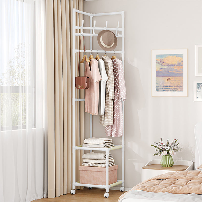 🛍️ Limited-Time Drop ⚡🛏️Space-Saving Garment Rack – Slim Folding Clothes Organizer with Storage Shelf