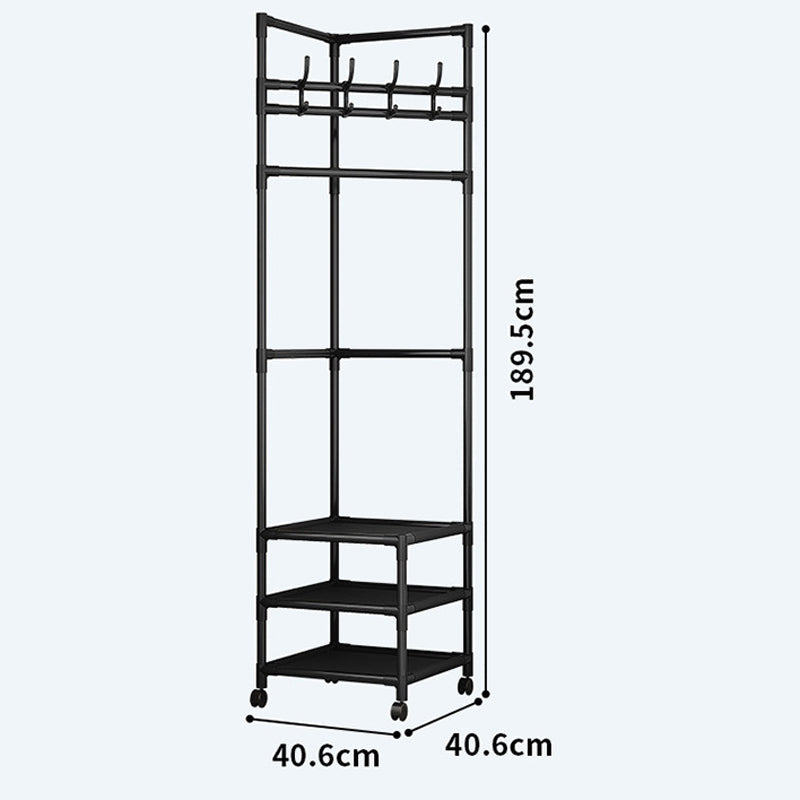 🛍️ Limited-Time Drop ⚡🛏️Space-Saving Garment Rack – Slim Folding Clothes Organizer with Storage Shelf