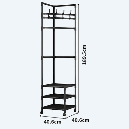 🛍️ Limited-Time Drop ⚡🛏️Space-Saving Garment Rack – Slim Folding Clothes Organizer with Storage Shelf