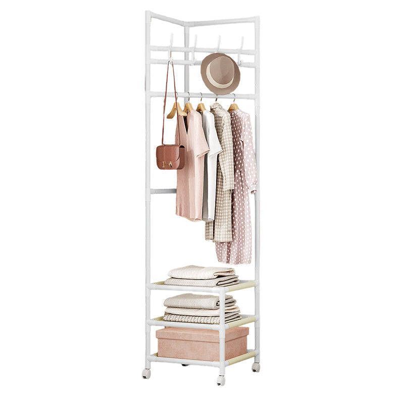 🛍️ Limited-Time Drop ⚡🛏️Space-Saving Garment Rack – Slim Folding Clothes Organizer with Storage Shelf