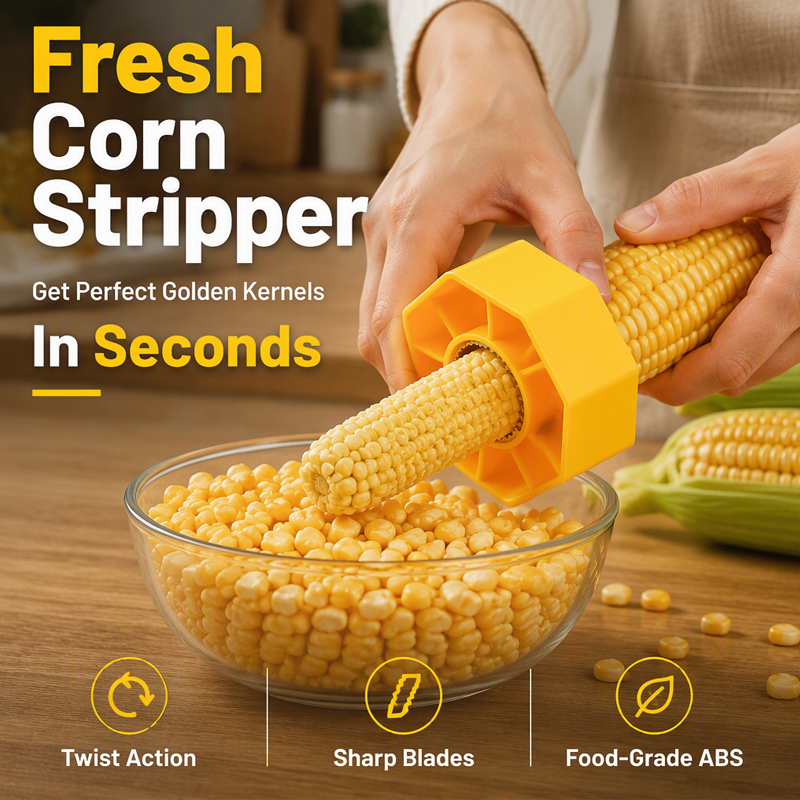 🎁 Perfect Picks - Buy 2 Get 4 Free|6 pcs✨Portable Manual Corn Stripper Tool for Kitchen and Outdoors