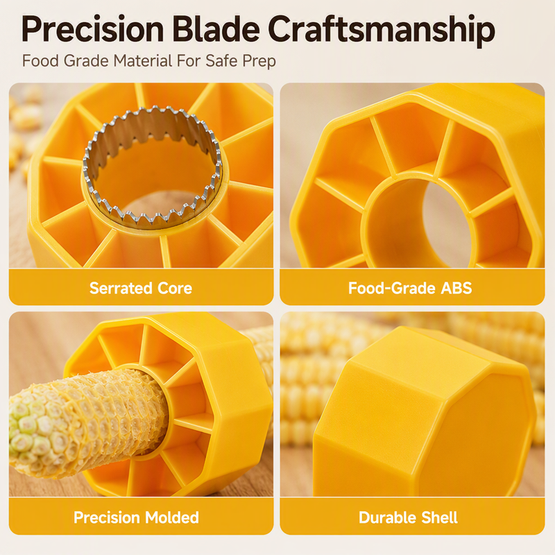 🎁 Perfect Picks - Buy 2 Get 4 Free|6 pcs✨Portable Manual Corn Stripper Tool for Kitchen and Outdoors