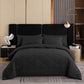 🛏️Winter Essentials - 60% OFF✨ 3-Piece Quilted Comforter Set – Soft Microfiber Duvet with Pillowcases