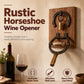 🍷 Vintage Wall-Mounted Horseshoe Wine Opener