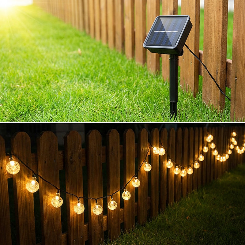 🎁New Arrivals 50% OFF💥Waterproof Bubble Solar String Lights for Patio