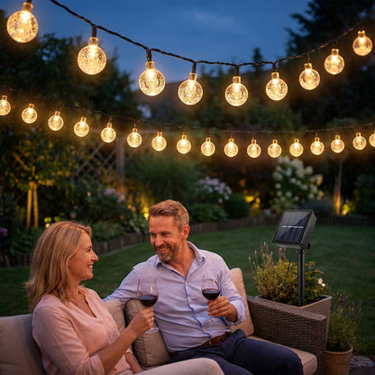 🎁New Arrivals 50% OFF💥Waterproof Bubble Solar String Lights for Patio