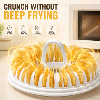 💝 Buy 2 Get 1 Free✨DIY Potato Chip Maker – 2-in-1 Potato Slicer & Crispy Snack Maker for Homemade Chips