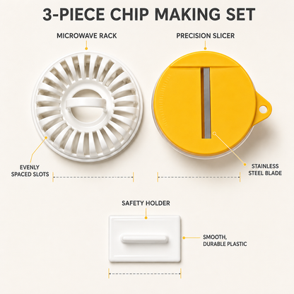 💝 Buy 2 Get 1 Free✨DIY Potato Chip Maker – 2-in-1 Potato Slicer & Crispy Snack Maker for Homemade Chips