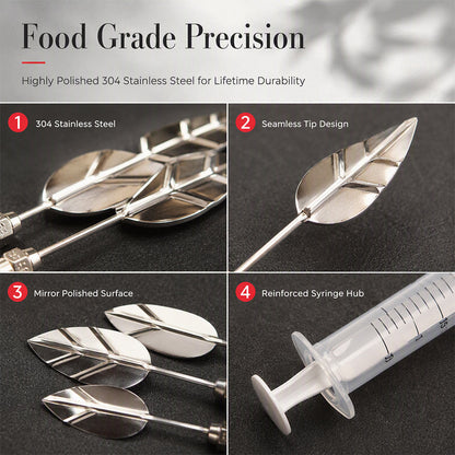 🔥BUY 2 GET 1 FREE⚡3D Jelly Art Kit – 10-Piece Stainless Steel Flower Gelatin Cake Decorating Set
