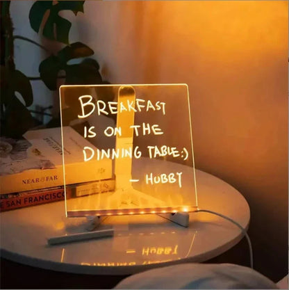 🎅Christmas hot Products 🎨LED Message Board with 7-Color Pens – Reusable Writing & Drawing Board