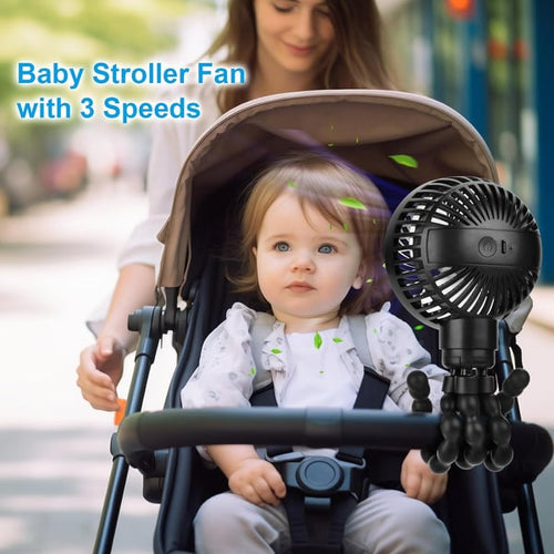 🔥BUY 2 GET 10% OFF💝👶 Baby Stroller Fan – Portable Clip-On Cooling Fan for Strollers