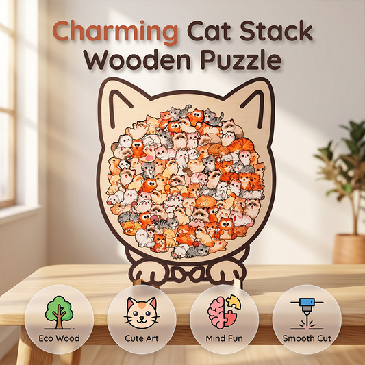 🎄 Holiday Gift Picks 🎁Wooden Animal Stacking Puzzle