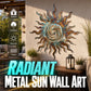 Metal Sun Silhouette Wall Art Decor