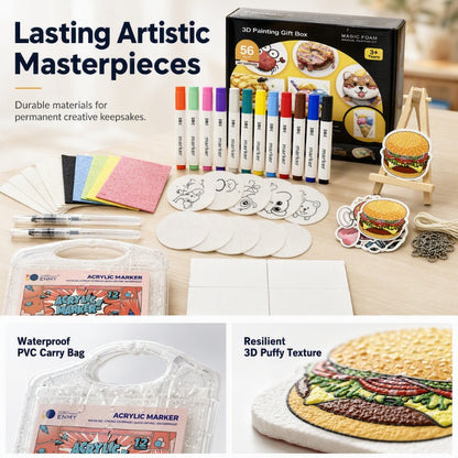 🔥HOT SALE 50% OFF🎁Puffy Foam Painting Kit for Kids