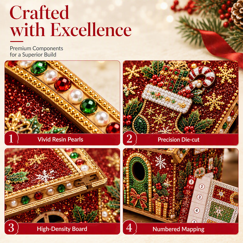 🎄 Holiday Essentials - BUY 3 PAY 2✨ 3D Christmas DIY Beading Craft Kit – Create Your Own Festive Decorations