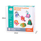🎄 Holiday Favorites 🧸 26-Piece Wooden Alphabet Matching Toy – Animal Puzzle Learning Game for Kids