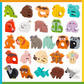🎄 Holiday Favorites 🧸 26-Piece Wooden Alphabet Matching Toy – Animal Puzzle Learning Game for Kids