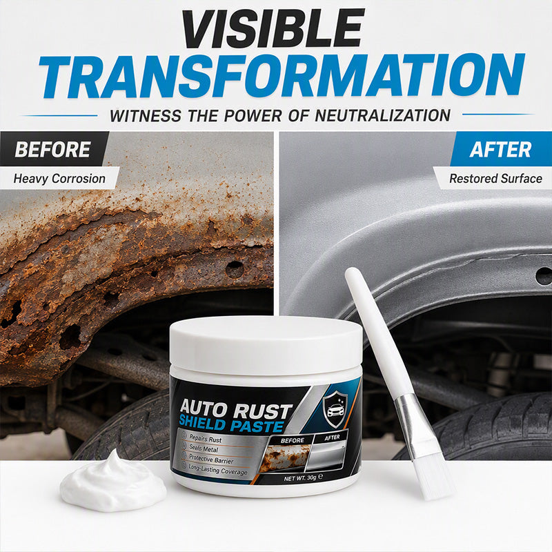 💸 Big Savings - BUY 2 GET 1 FREE🎉Car Rust Repair Paste – Fast-Acting Metal Rust Remover & Protective Coating