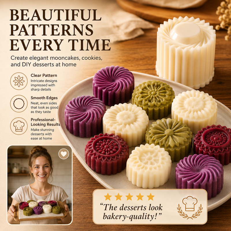 💥 Can’t-Miss Deal - BUY 2 GET 1 FREE 🔥Creative Double-Ended Pastry Mold – Traditional Pastry & Dessert Press