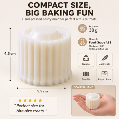 💥 Can’t-Miss Deal - BUY 2 GET 1 FREE 🔥Creative Double-Ended Pastry Mold – Traditional Pastry & Dessert Press