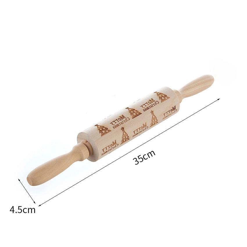 🎄Christmas Promotion 50% OFF🎅🍪Adjustable Rolling Pin – Non-Stick Wooden Dough Roller for Baking & Pastry