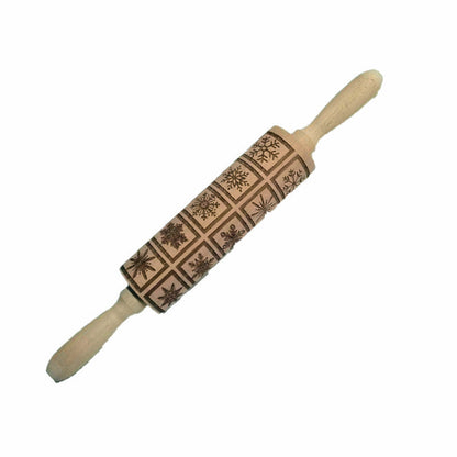 🎄Christmas Promotion 50% OFF🎅🍪Adjustable Rolling Pin – Non-Stick Wooden Dough Roller for Baking & Pastry