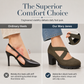 👠 Women’s Mary Jane Platform Heels – ✨ Round Toe Crisscross Strap Chunky High Heels
