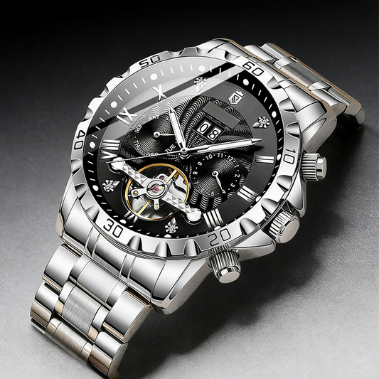 Skeleton Automatic Mechanical Watch – Luxury Visible Movement Wristwatch