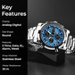 Waterproof Military Watch – Analog-Digital Luminous Sports Wristwatch