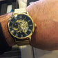Skeleton Mechanical Watch – Luxury Automatic Stainless Steel Wristwatch