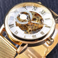 Skeleton Mechanical Watch – Luxury Automatic Stainless Steel Wristwatch